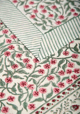 Sea Chase Hand Block Print Placemat & Napkin Set